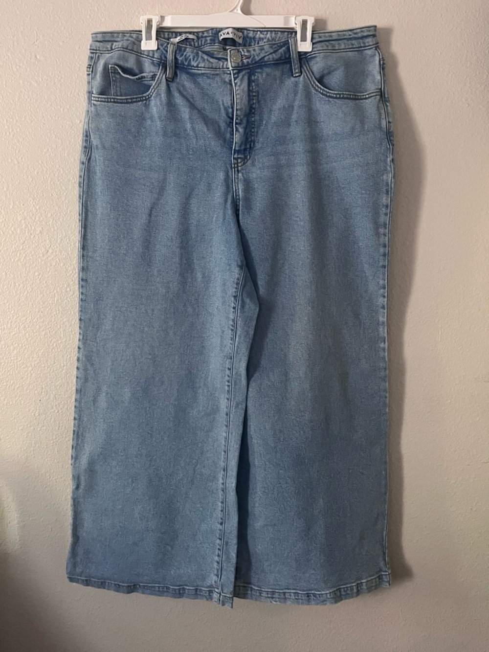 Ava & Viv: Light Blue High Waisted Wide-Leg Women's Jeans